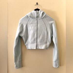 LULULEMON | Scuba | Full-Zip | Cropped Hoodie |Powder Blue | Sz 4